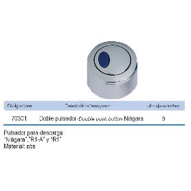 PRHIE PULSADOR DOBLE PARA DESCARGADOR NIAGARA  P7032039